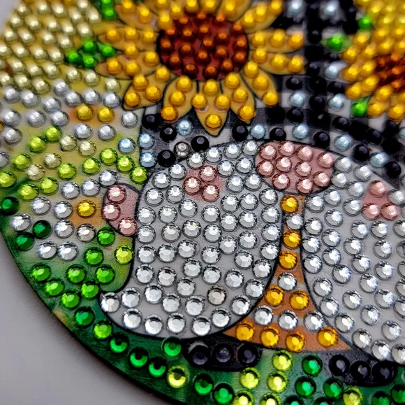 Sunflower 🌻 Plaid Hat Coaster - Picture 3 of 3